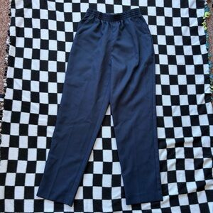 Women's Navy Straight Leg Pants, vintage donnkenny petite, great condition